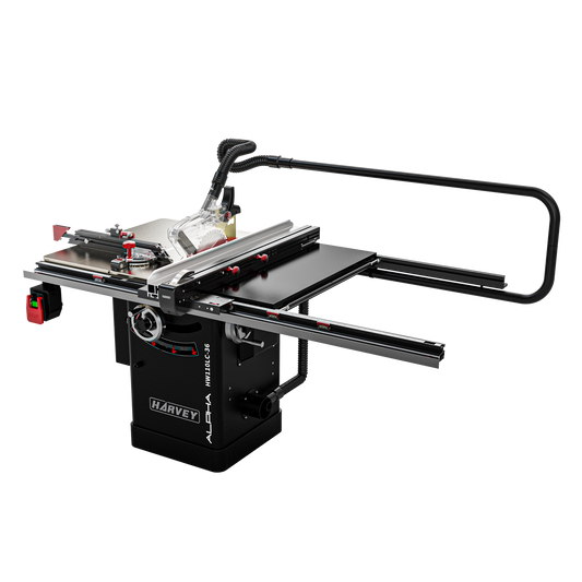 ALPHA HW110LC-36Pro 10" 2HP Stain-less Cabinet Saw