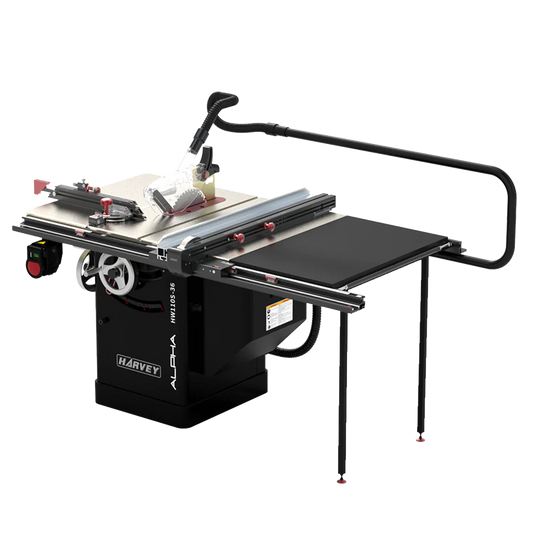 ALPHA HW110S-36Pro & 52Pro 10" 4HP Stain-less Cabinet Saw