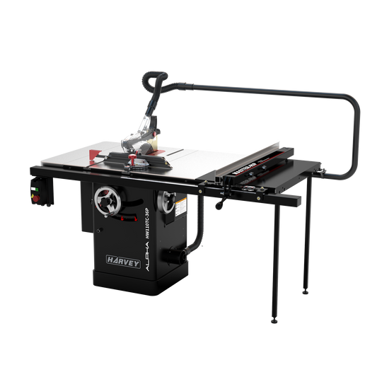 ALPHA HW110TC-36P & HW110TC-52P 10" 3HP Schranktischsäge - Harvey Woodworking
