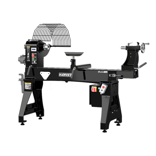 Tour à bois TURBO T-60S 24 "X48" avec servomoteur - Harvey Woodworking